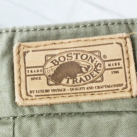Boston Trader Luxury Vintage Men's Chino Shorts Olive Green Size 38 - Picture 5 of 8